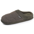 Chaussons Mules Homme polaire Kaki chiné