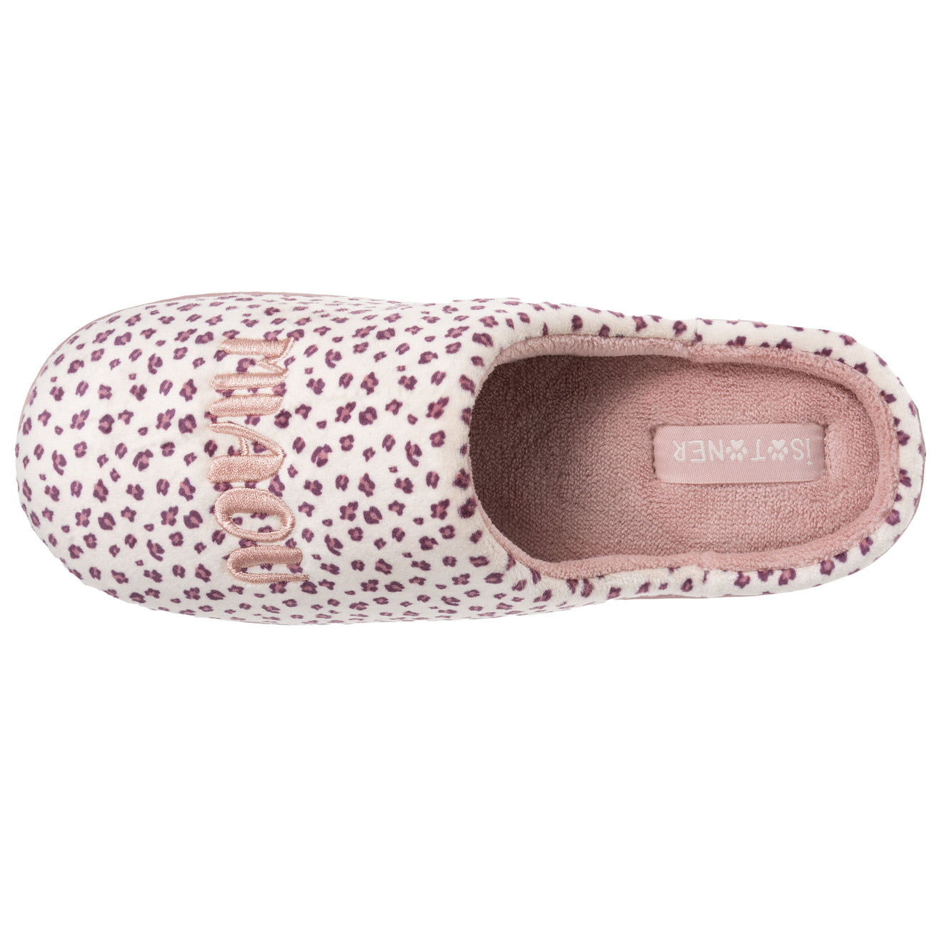 Chaussons Mules Junior Rose Léopard