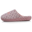 Chaussons Mules Junior Rose Velours Léopard