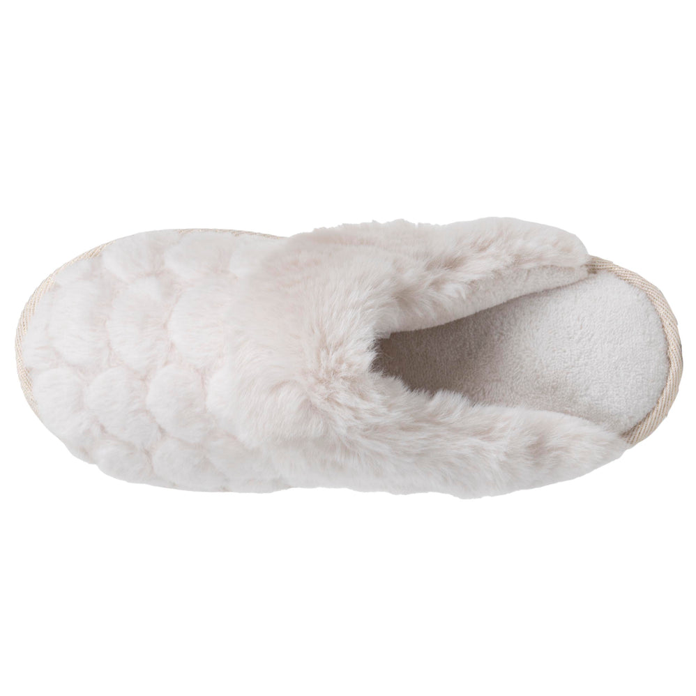 Chaussons Mules plates Femme Ivoire - Isotoner
