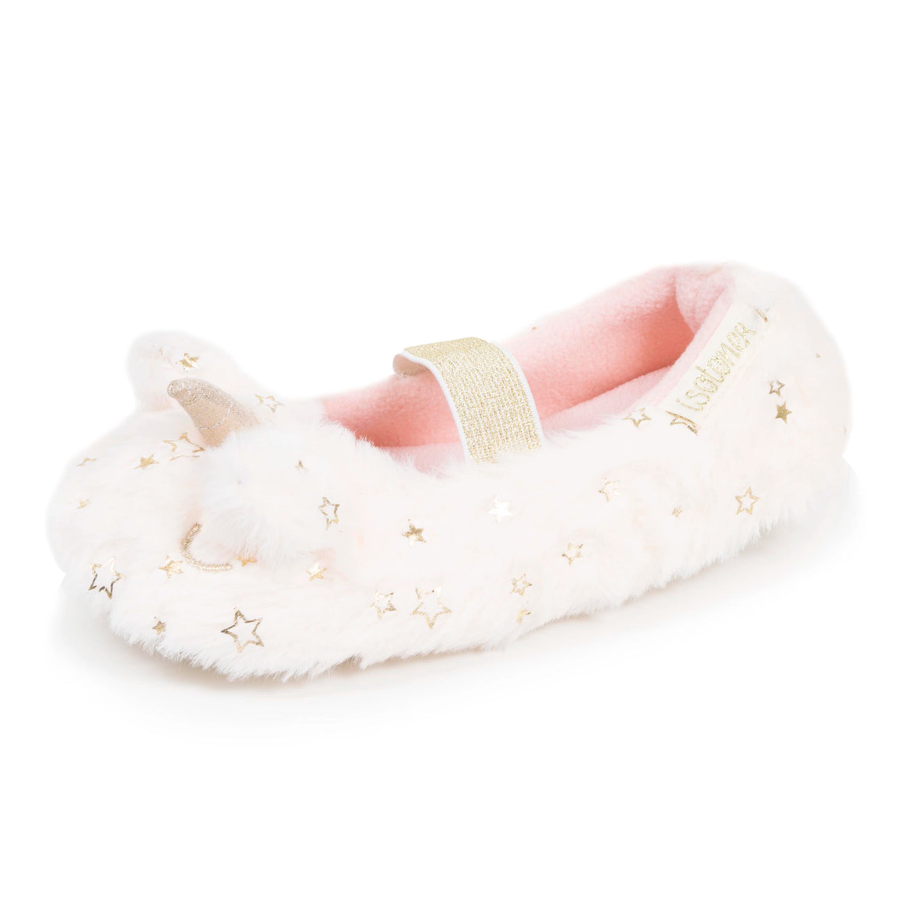 Chaussons Slippers Enfant licorne 3D Ivoire