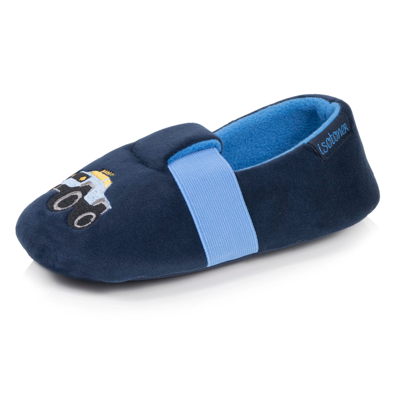 Chaussons Slippers Enfant microvelours Marine