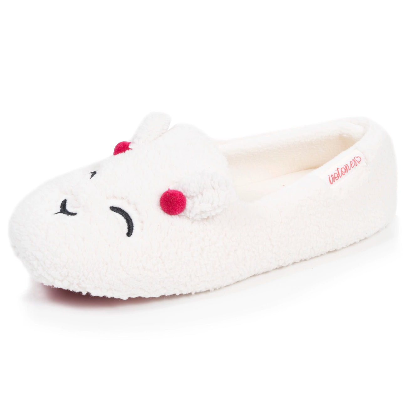 Chaussons Slippers Femme sherpa lama Ivoire