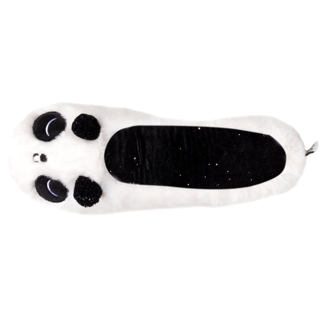 Chaussons ballerines 3D Femme Panda Ivoire