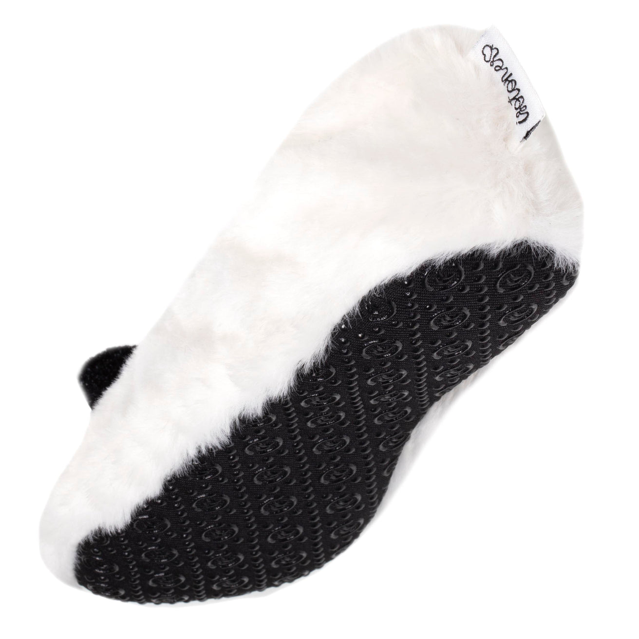 Chaussons ballerines 3D Femme Panda Ivoire