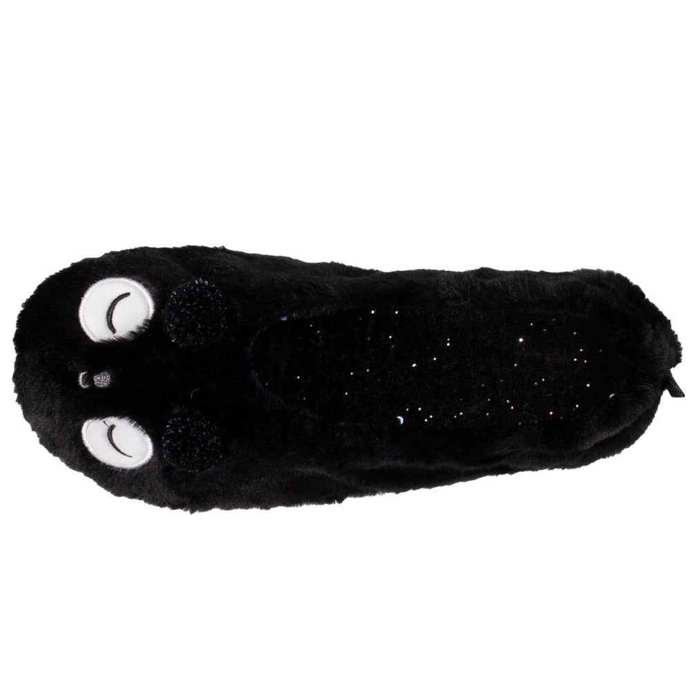 Chaussons ballerines 3D Femme Panda Noir - Isotoner