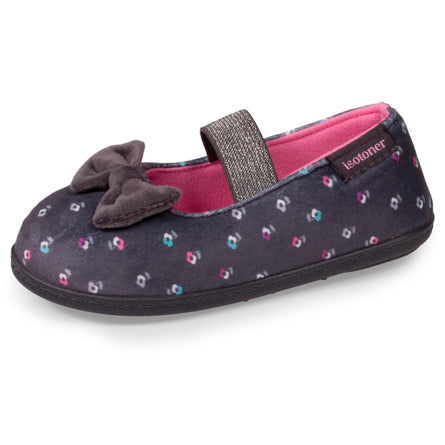 Chaussons ballerines Enfant Fleurs - Isotoner