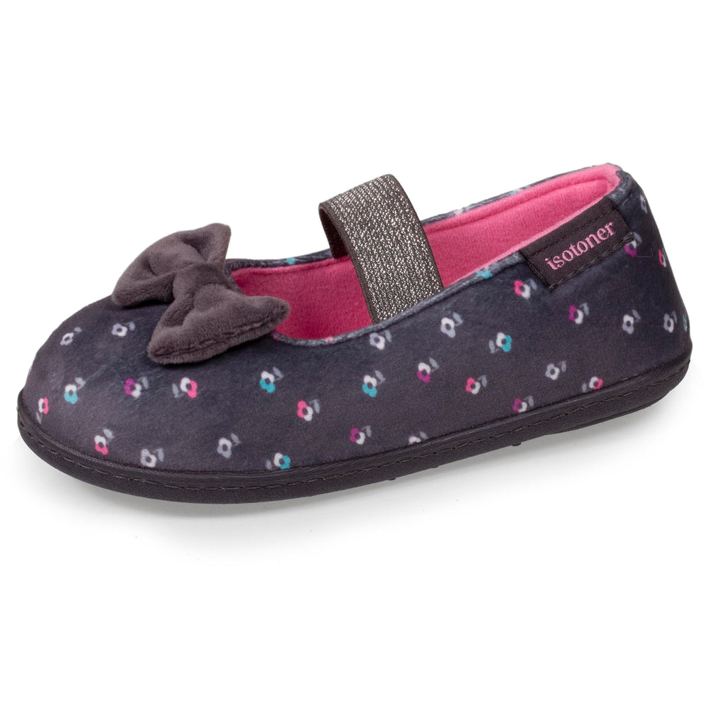 Chaussons ballerines Enfant Fleurs - Isotoner