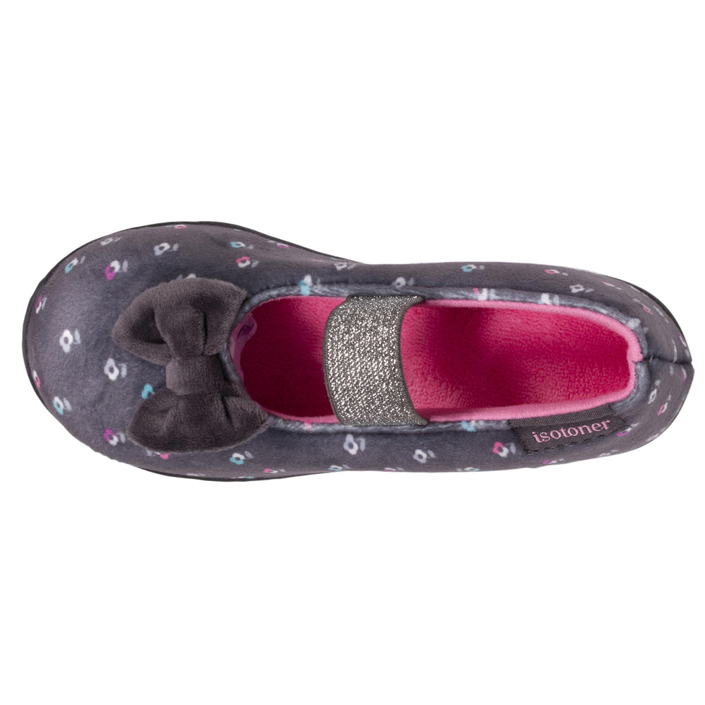 Chaussons ballerines Enfant Fleurs - Isotoner