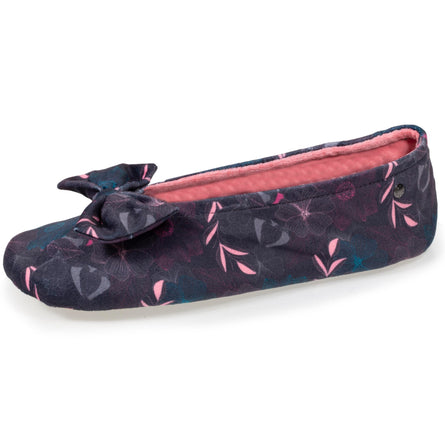 Chaussons ballerines Femme Fleurs rosées - Isotoner