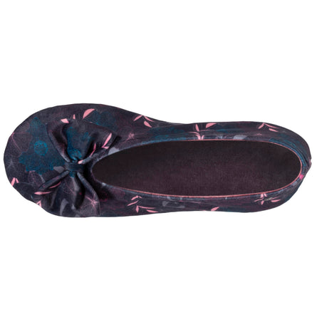 Chaussons ballerines Femme Fleurs rosées - Isotoner
