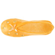 Chaussons ballerines Femme Grand Nœud Jaune fleurs