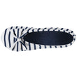 Chaussons ballerines Femme Grand Nœud Rayures bleues