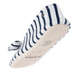 Chaussons ballerines Femme Grand Nœud Rayures bleues