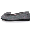 Chaussons ballerines Femme Gris chiné clair
