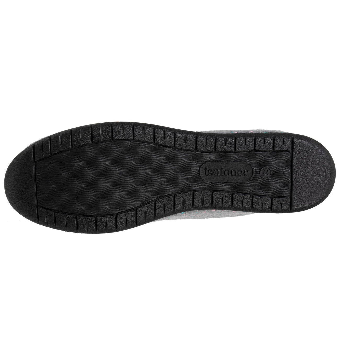 Chaussons ballerines Femme Gris chiné clair