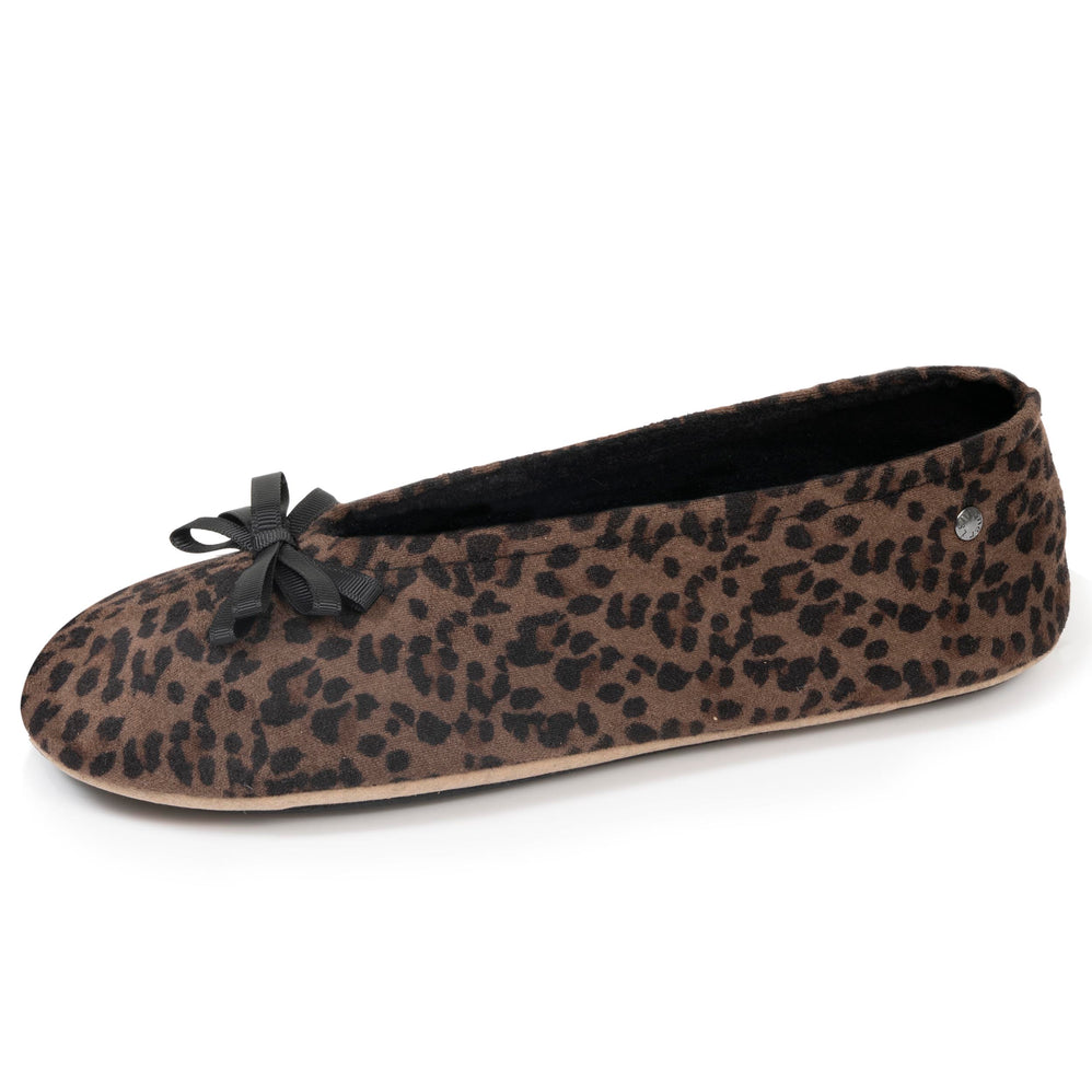 Chaussons ballerines Femme Léopard - Isotoner