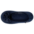 Chaussons ballerines Femme Nœud étoilé Marine