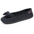 Chaussons ballerines Femme Noir carreaux rouges