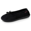 Chaussons-ballerines-Femme-Noir-noeud-Isotoner-90232_AAG_1