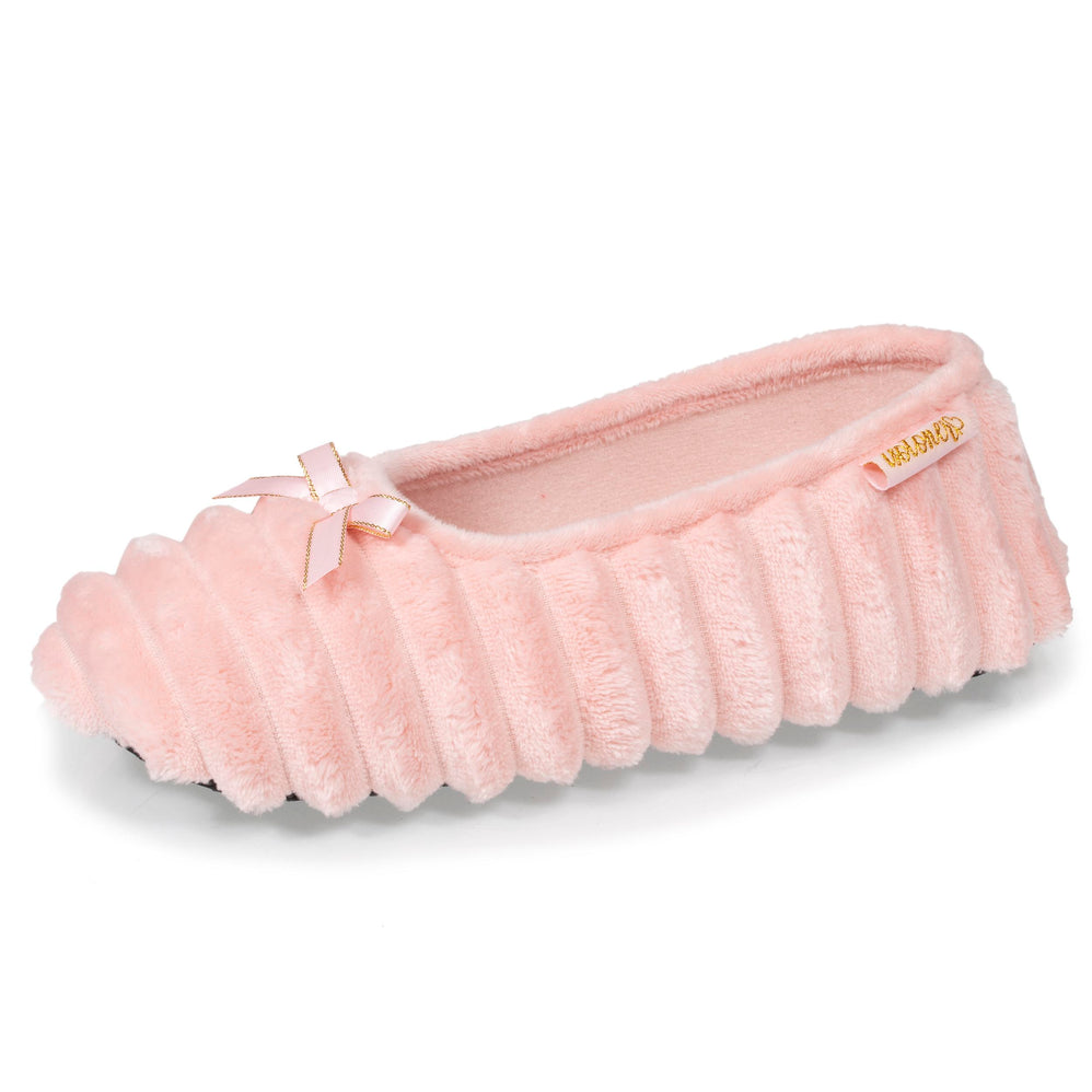 Chaussons ballerines Femme Rose guimauve - Isotoner