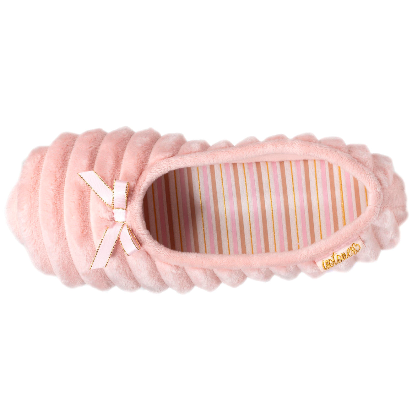 Chaussons ballerines Femme Rose guimauve