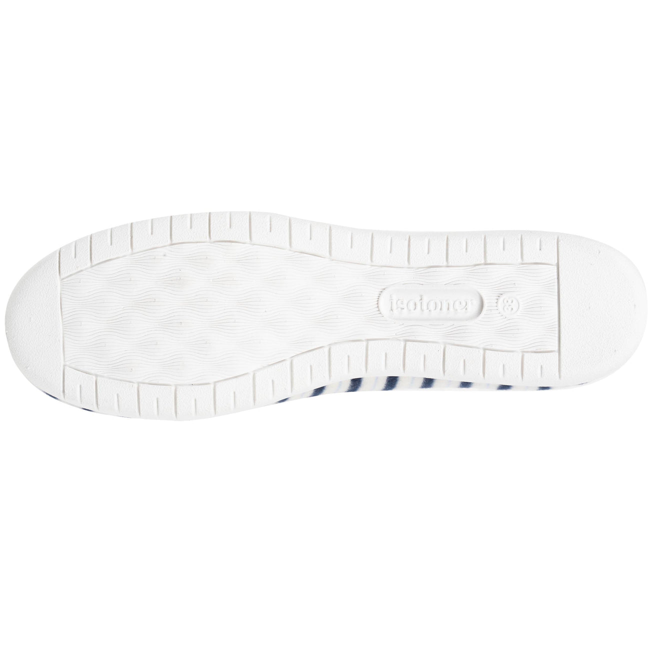 Chaussons ballerines Femme Rayures bleues