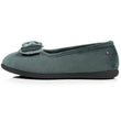 Chaussons ballerines Femme Sauge noeud irisé