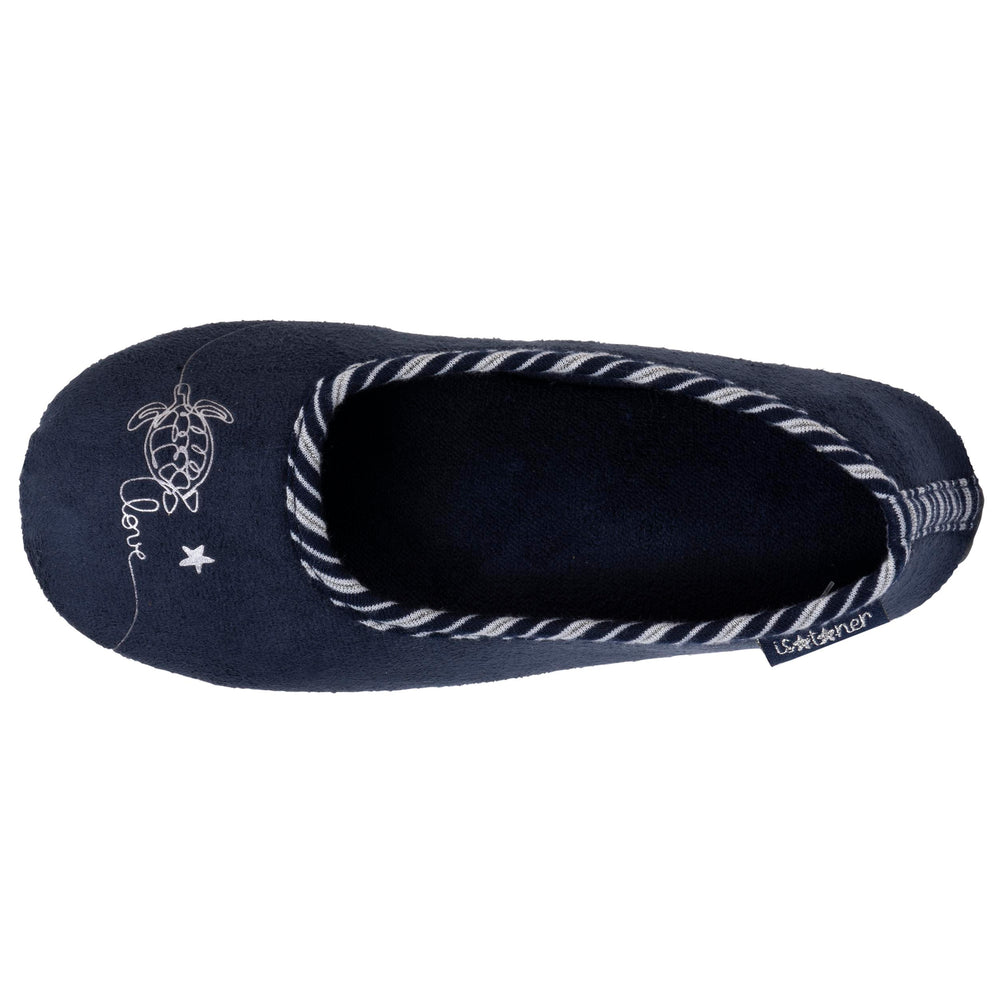 Chaussons ballerines Junior Marine Tortue - Isotoner