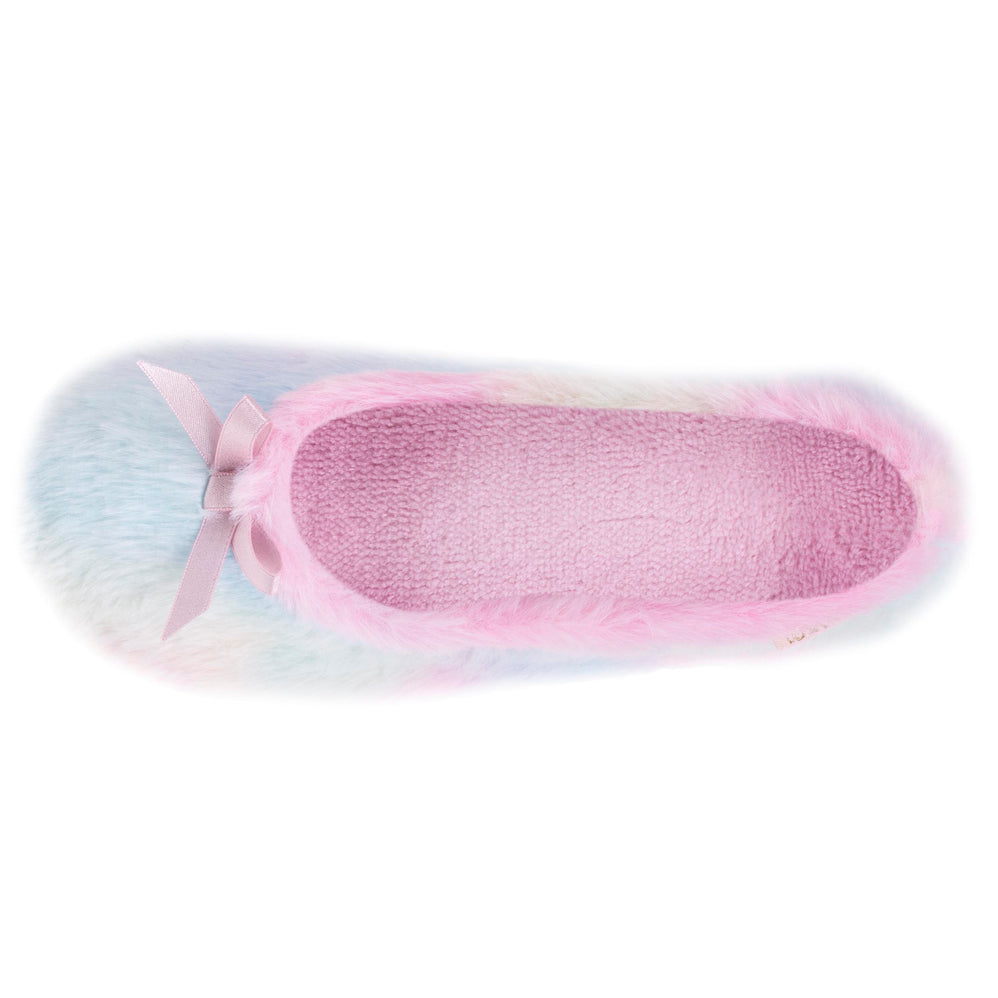 Chaussons ballerines Junior Multico Rose - Isotoner