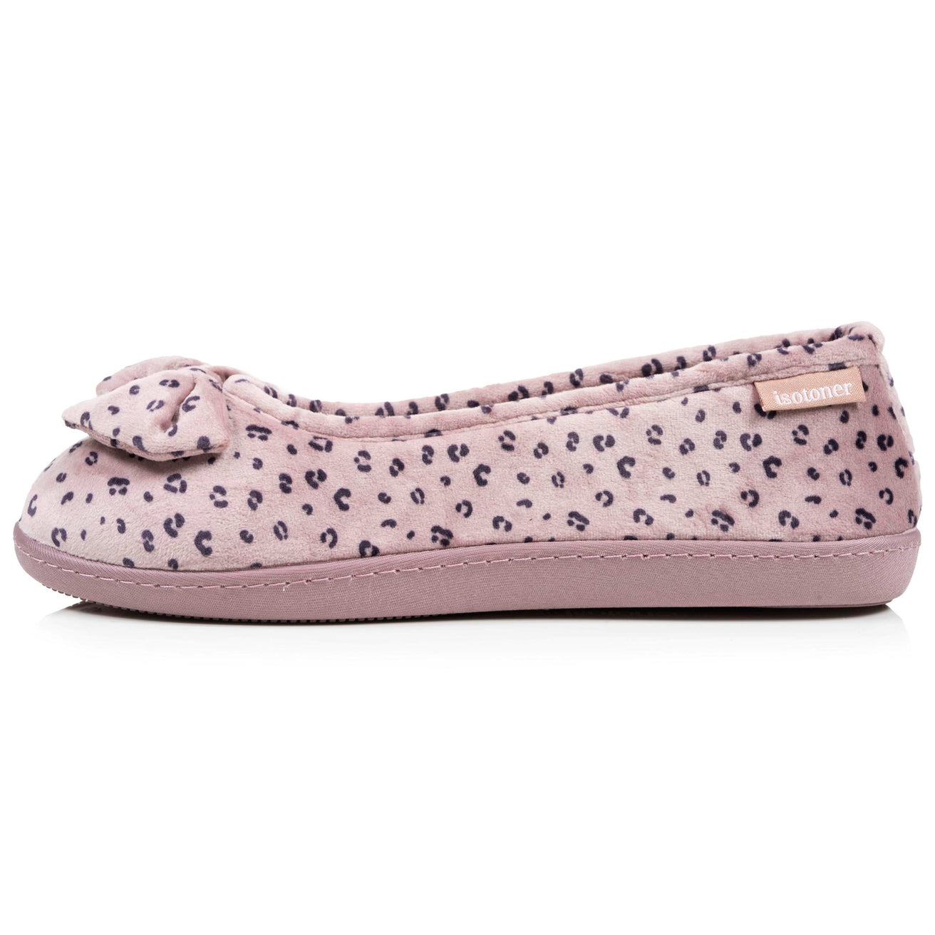 Chaussons ballerines ergonomiques Femme Léopard blush