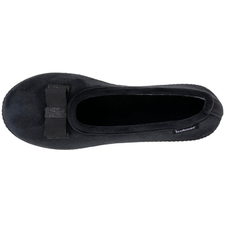 Chaussons ballerines Femme ergonomiques Noir - Isotoner