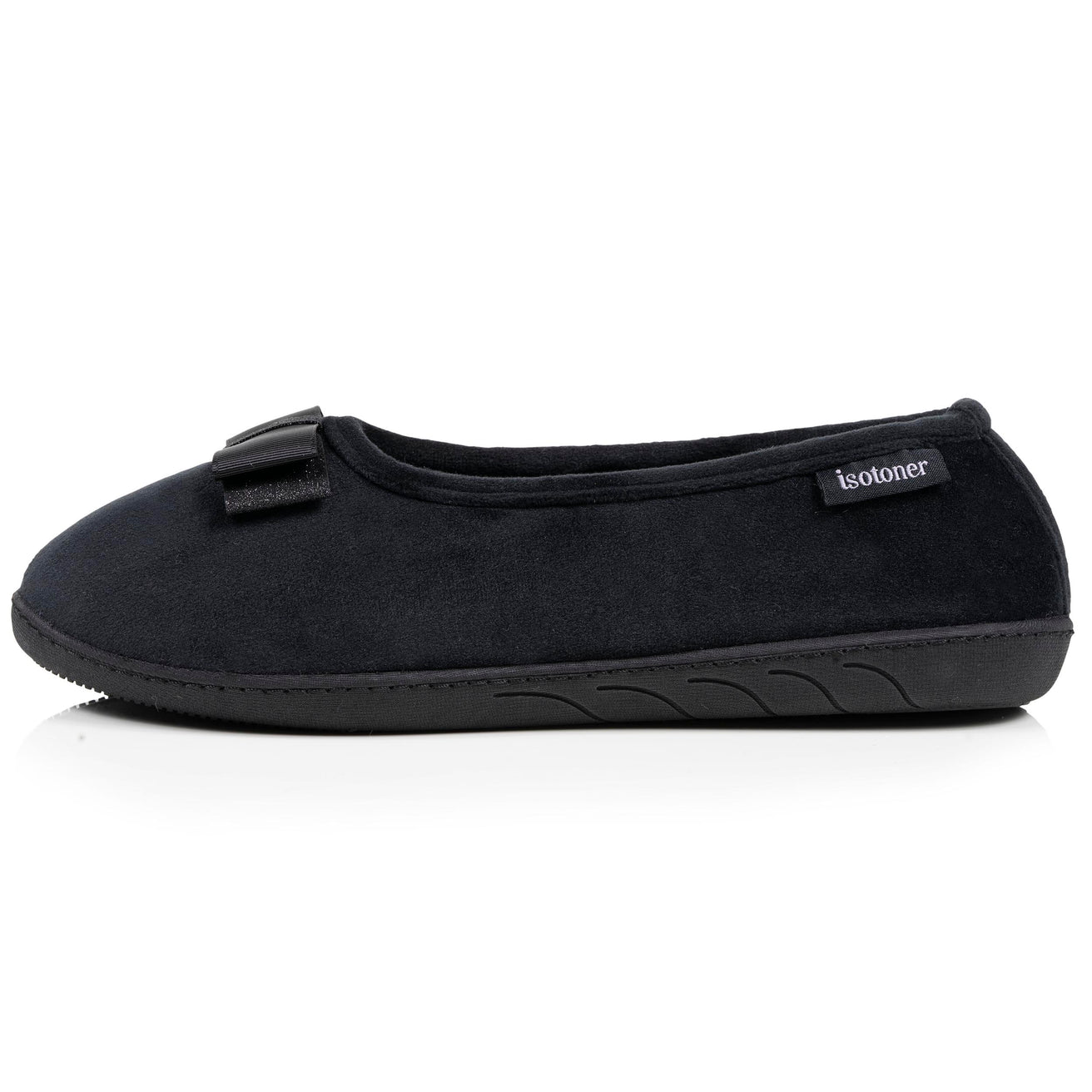 Chaussons ballerines Femme ergonomiques Noir