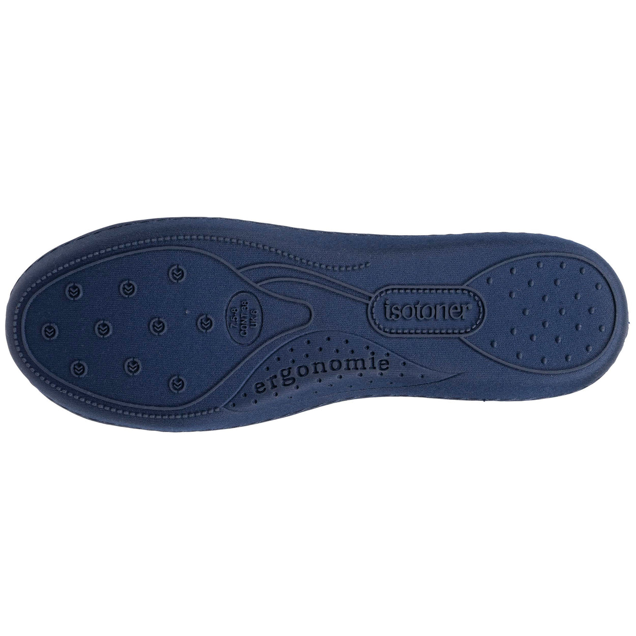 Chaussons ballerines ergonomiques Femme Rayures marine