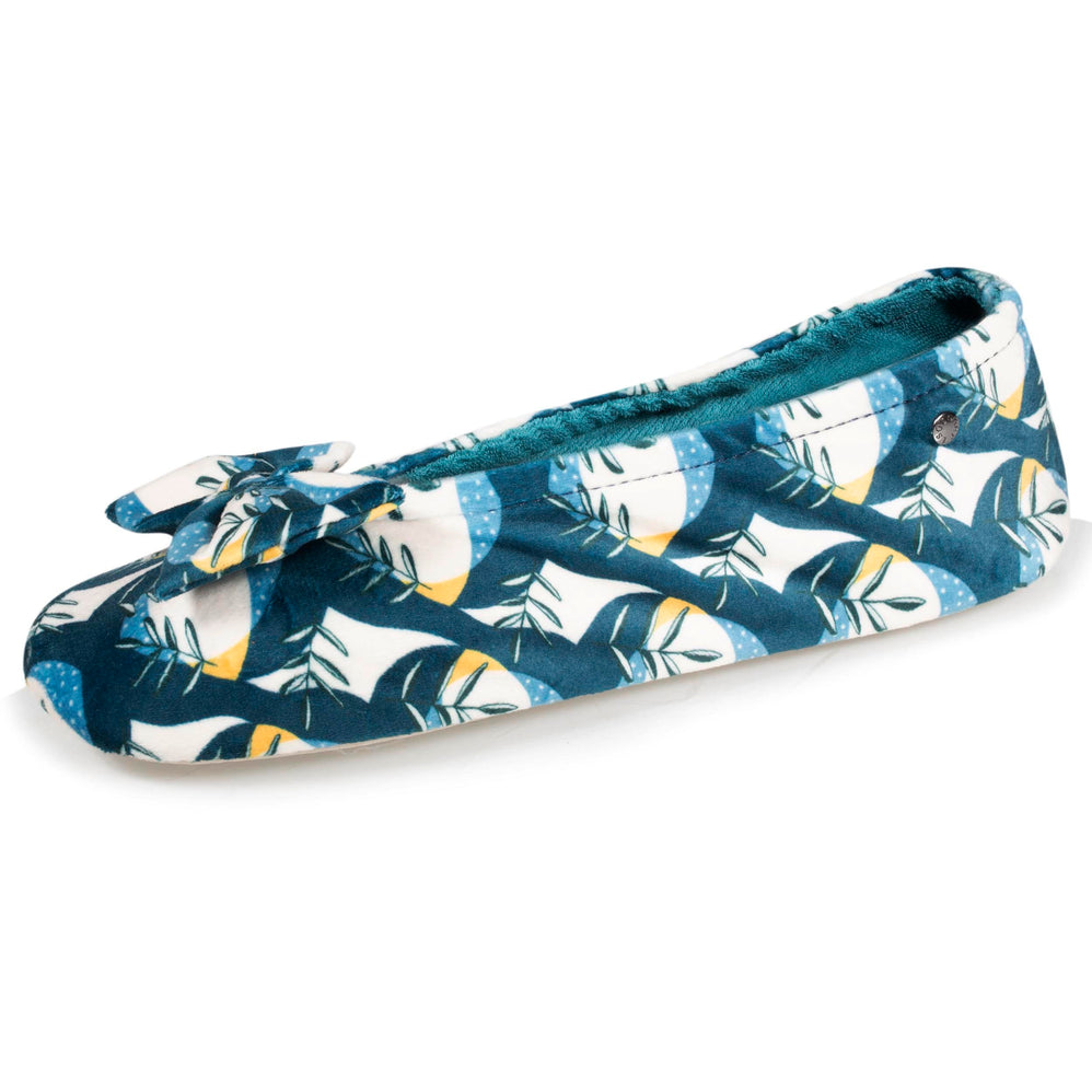 Chaussons ballerines Femme Grand Nœud Tropical - Isotoner