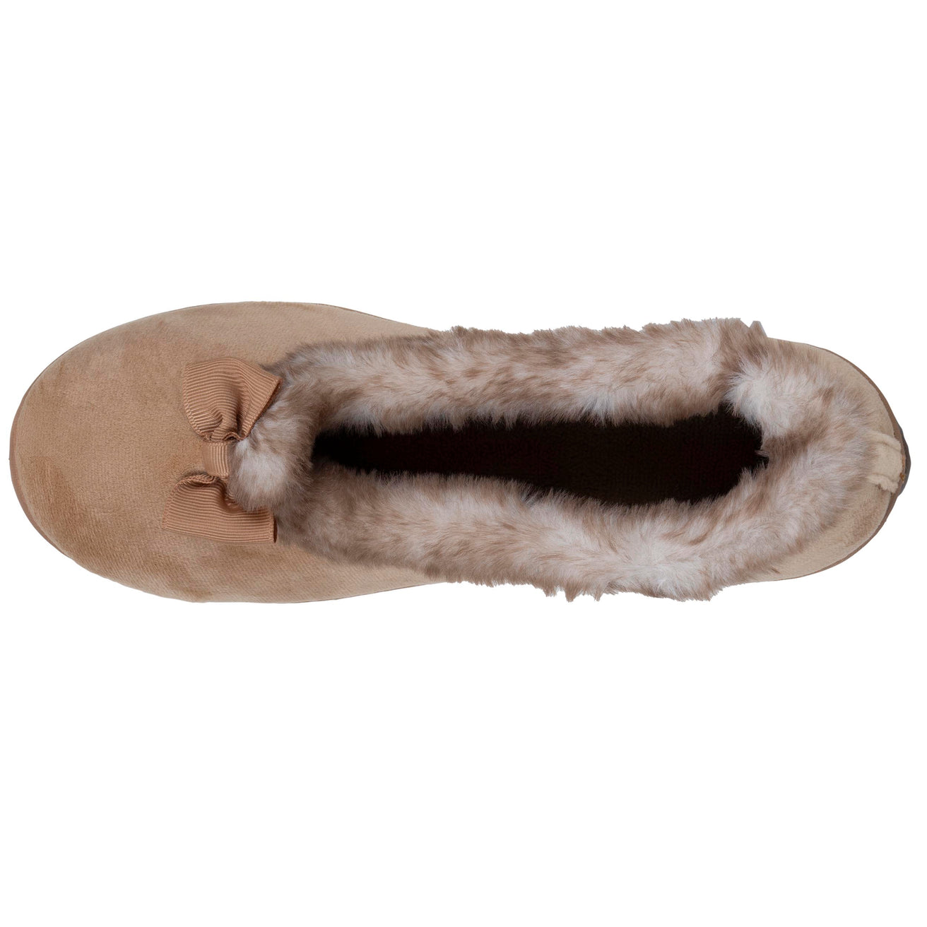 Chaussons ballerines recyclées Femme Camel