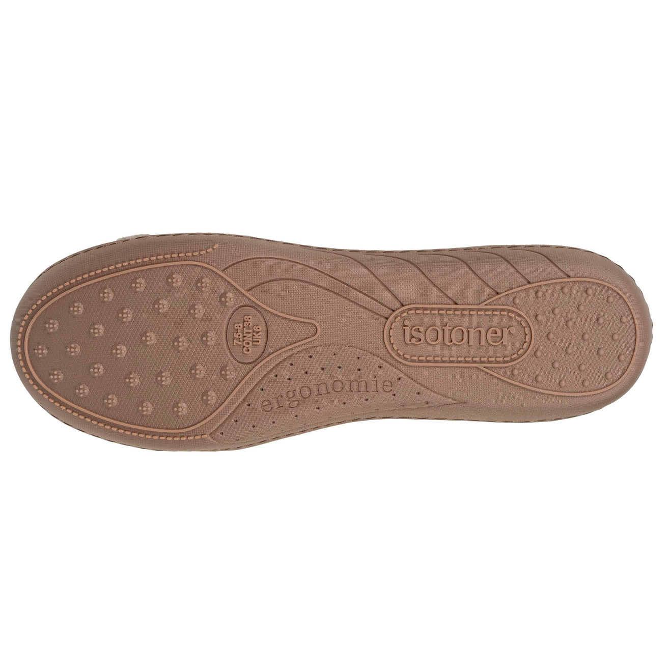 Chaussons ballerines recyclées Femme Camel