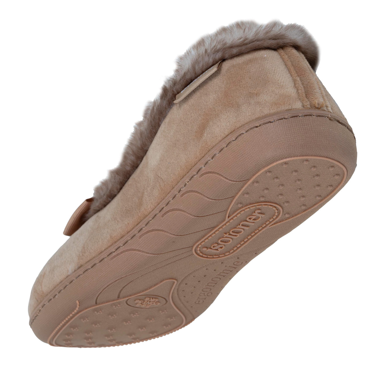 Chaussons ballerines recyclées Femme Camel
