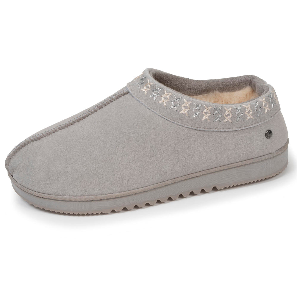 Chaussons botillons bas Femme cuir Gris - Isotoner