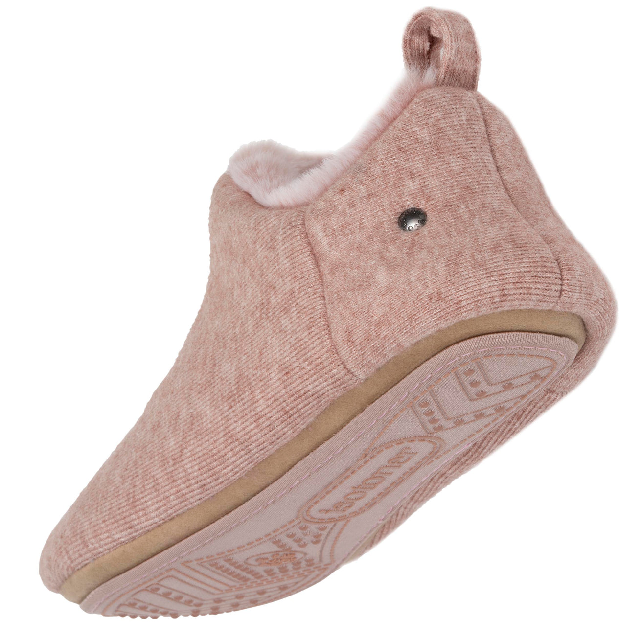 Chaussons botillons bas Femme Rose chiné