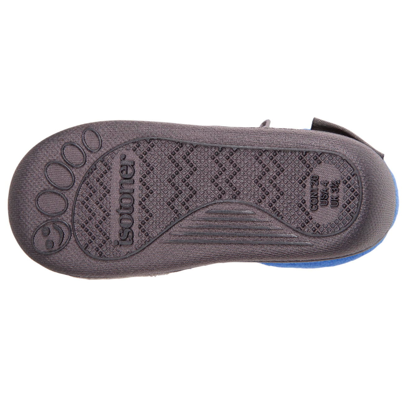 Chaussons bottillons zip Bébé Foot Gris Isotoner