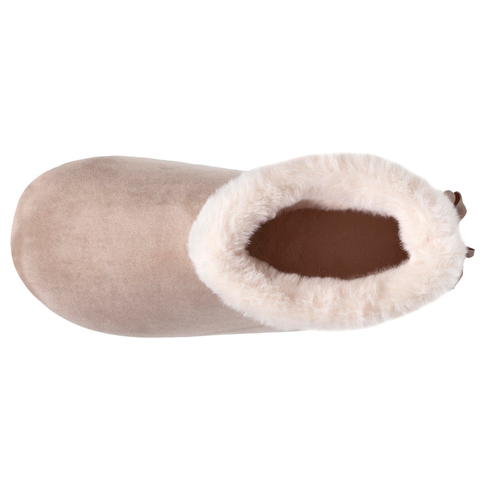 Chaussons bottillons Femme Beige tartan - Isotoner