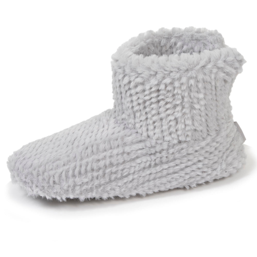 Chaussons bottillons Femme Gris texturé - Isotoner