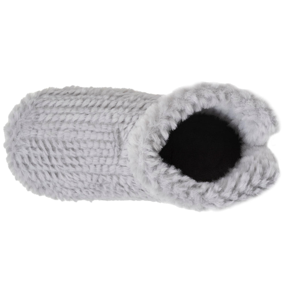 Chaussons bottillons Femme Gris texturé - Isotoner