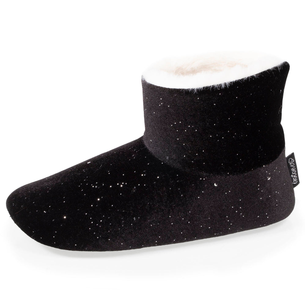 Chaussons bottillons Femme Noir forme haute - Isotoner