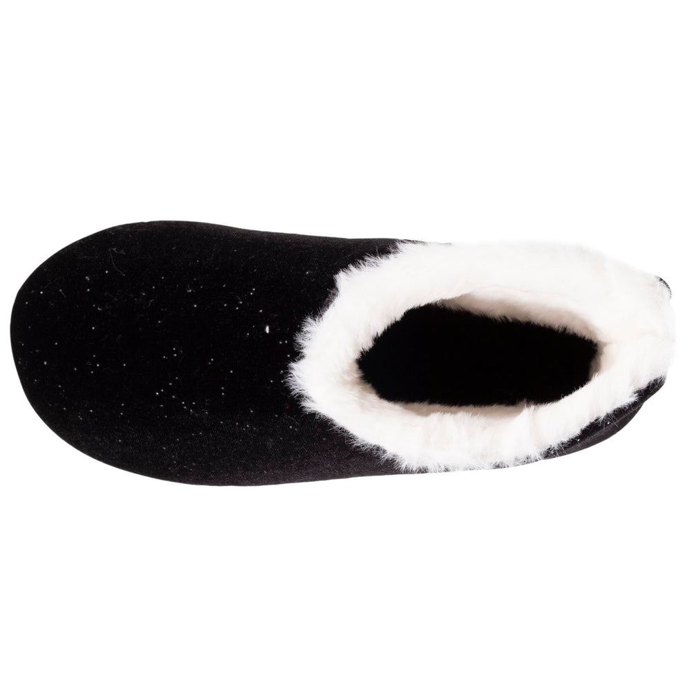 Chaussons bottillons Femme Noir forme haute - Isotoner