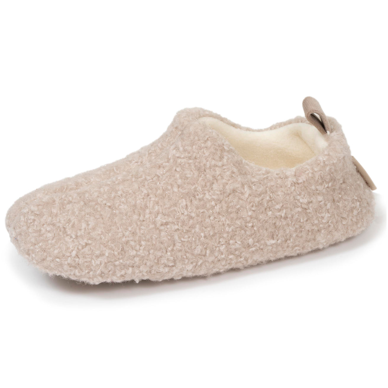 Chaussons bottillons bas Femme Beige
