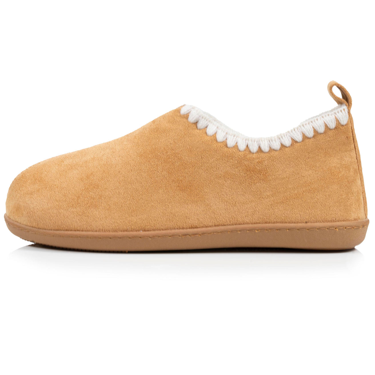 Chaussons bottillons bas Femme Camel