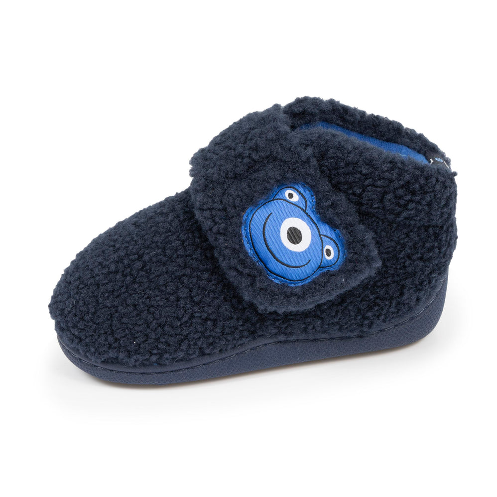 Chaussons bottillons scratch Bébé Marine - Isotoner
