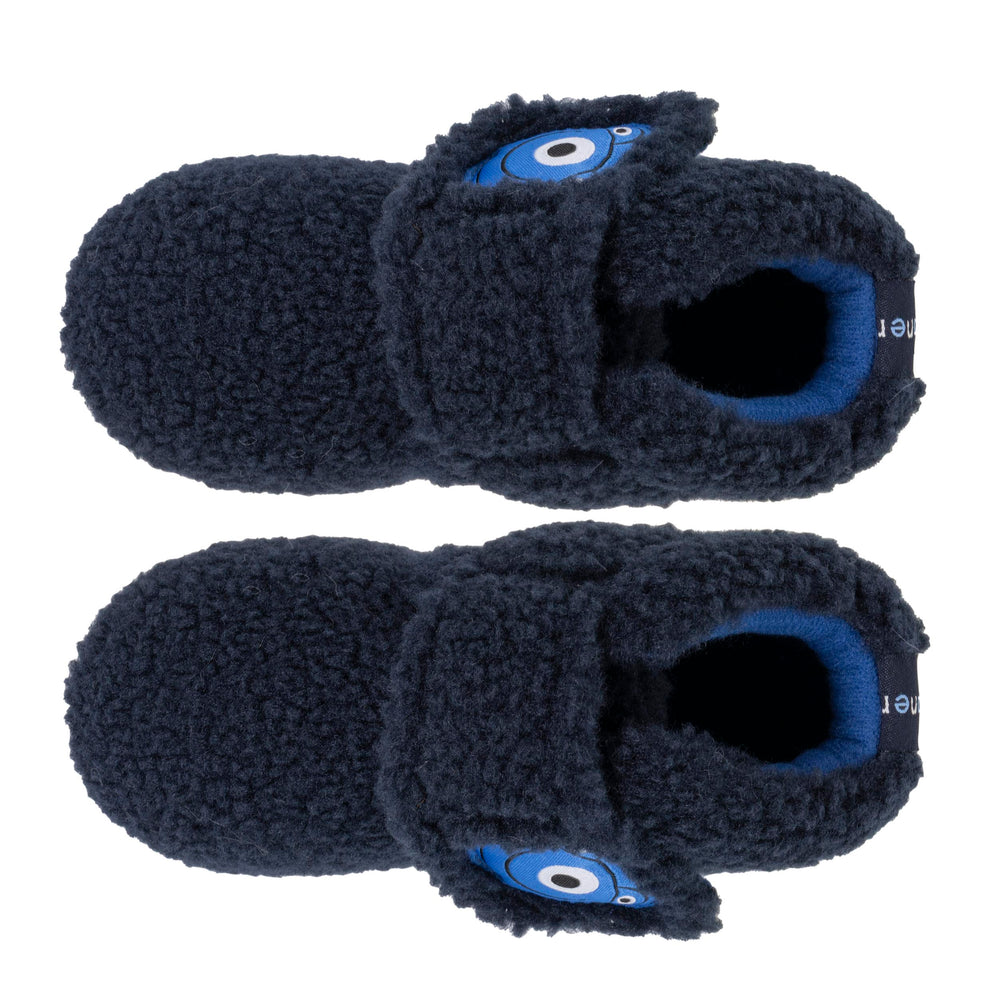Chaussons bottillons scratch Bébé Marine - Isotoner